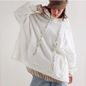 FREE PEOPLE WE THE FREE ESSENTIAL OVERSIZE HOODIE STREETWEAR LOUNGE URBAN SM